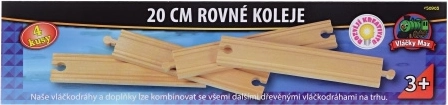 Vláčky Max Straight Tracks 20 cm - 4 pcs