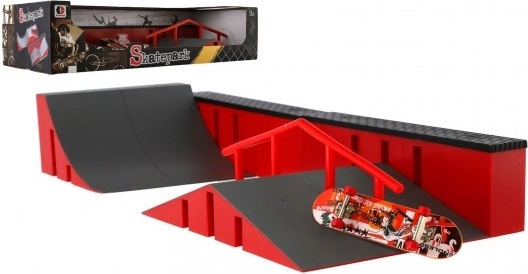 Mini skatepark s fingerboardom plastični set
