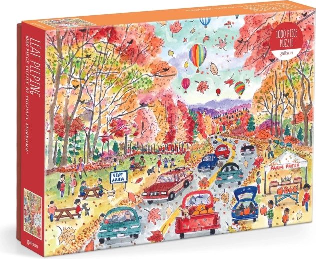 Galison Autumn Leaf Watching Puzzle, 1000 Pieces