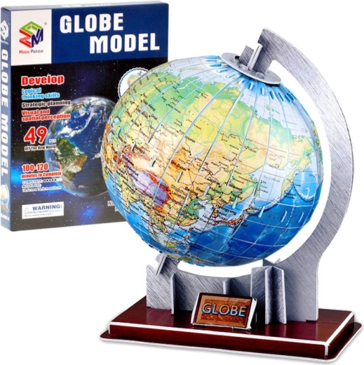 3D puzzle globus 49 dijelova