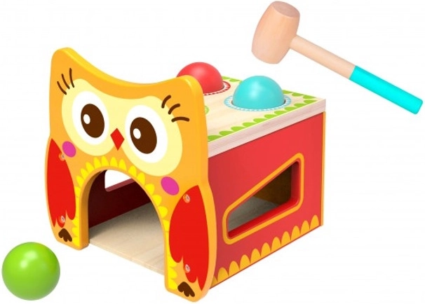 Drvena interaktivna klupa Sova TOOKY TOY