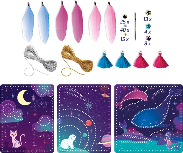 Lovely Box izvezene čestitke – kreativni set za vezene razglednice