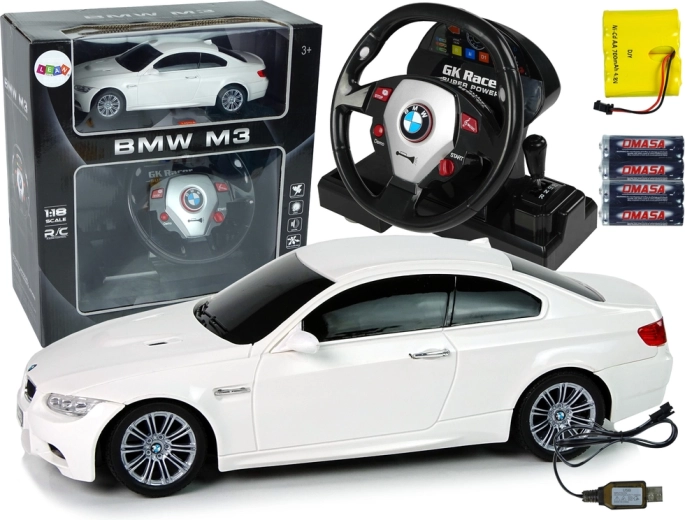 Trkaći auto na daljinsko upravljanje BMW M3 s volanom