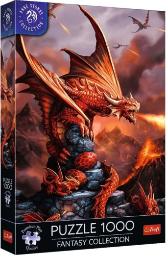 TREFL puzzle Premium Plus fantazija: vatreni zmaj 1000 dijelova