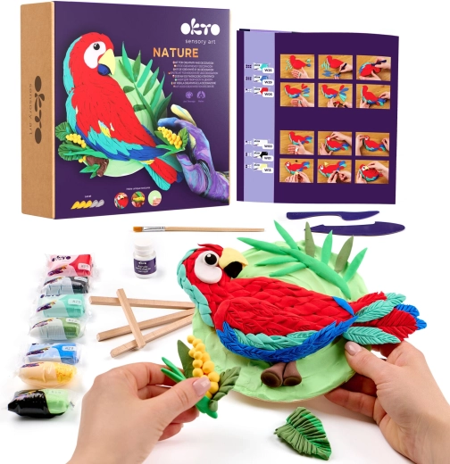 Okto Nature likovni set za modeliranje – crvena ara