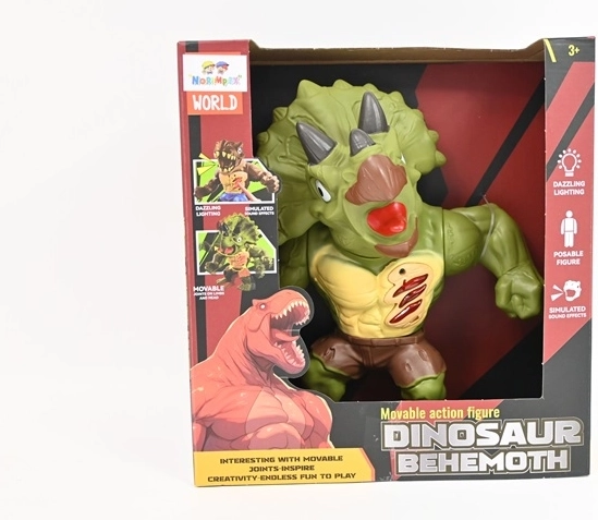 Behemoth dinosaurus triceratops sa svjetlom i zvukom 21 cm