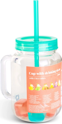 Practical lid and straw