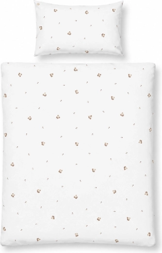 Babymatex waterproof jersey cot bedding set teddy bear 100 × 135 cm, 40 × 60 cm