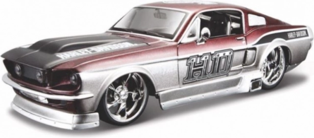 Kolekcionarski model automobila FORD MUSTANG GT 1967 1:24 – licenca HARLEY-DAVIDSON