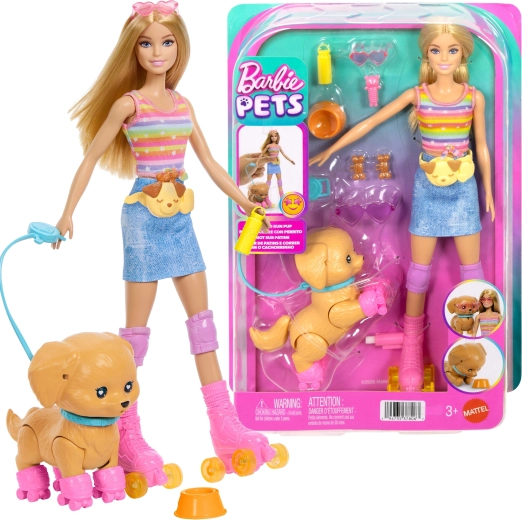 Mattel Barbie Pets set sa psićem na rolama i dodacima