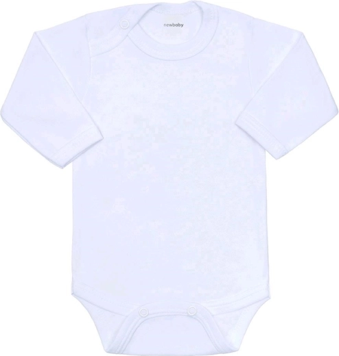 Dječji bodi dugih rukava New Baby bijeli