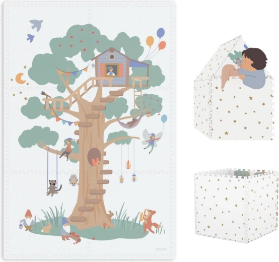 Podloga za igru i kućica Play&Go EEVAA Tiloo Treehouse