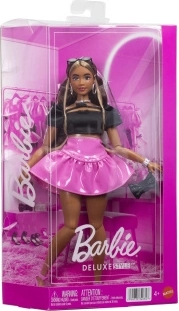 Barbie Deluxe Style model u crnom topu i ružičastoj suknji
