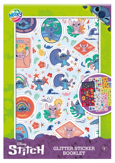 Moxy sjajne naljepnice Stitch – blok naljepnica A5