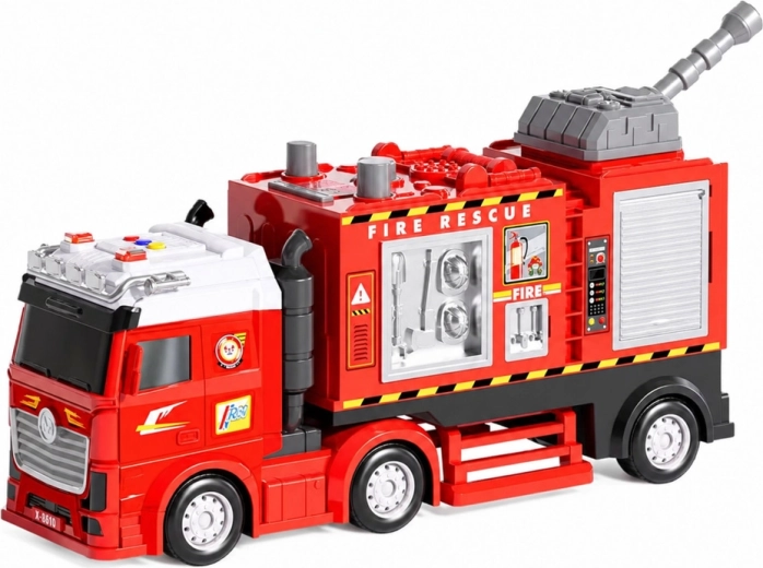 Lights and sounds like real firefighters