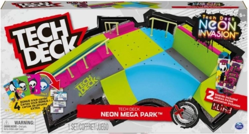 Tech Deck xconnect veliki neonski skatepark koji sjaji u mraku