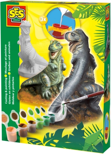 SES Creative lijevanje i oslikavanje T-rexa