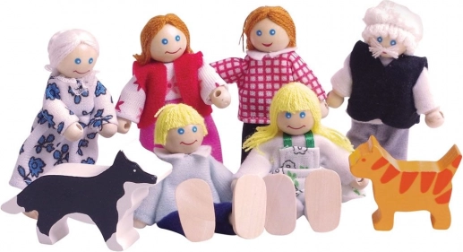 Komplet obitelji za kućicu Bigjigs Toys