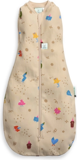 ErgoPouch swaddle and sleeping bag 2-in-1 cocoon birthday blobs 6–12 months, 1 tog