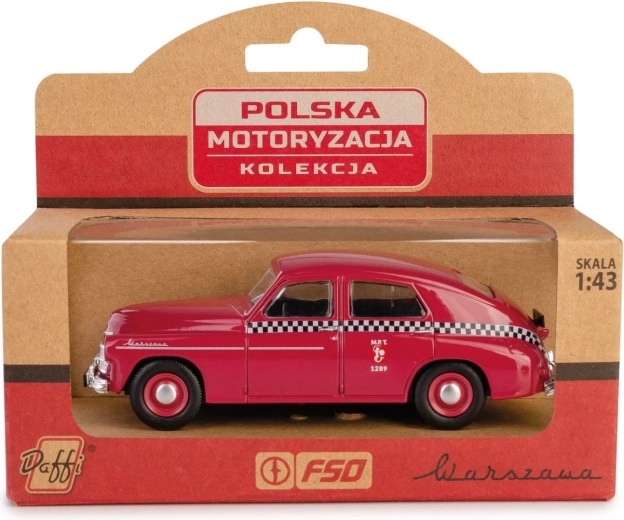 Model automobila PRL Warszawa M20 taxi višnja