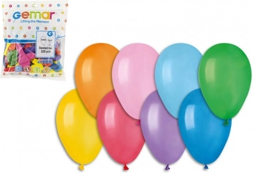 Baloni na napuhavanje 19 cm, 100 kom - Karneval