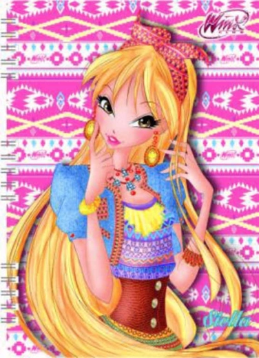 Bilježnica A5 WinX Club 120 stranica sa spiralnim uvezom - 1 komad