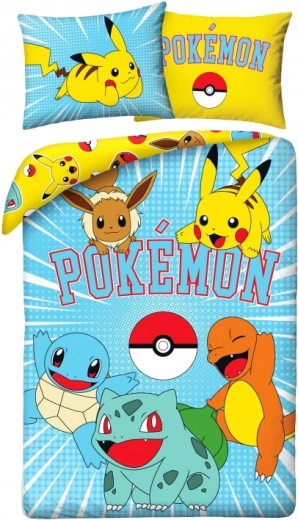 Pokémon pamučna posteljina 140 × 200 cm + 70 × 90 cm