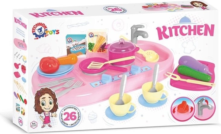 Dječji kuhinjski set s posuđem i dodacima