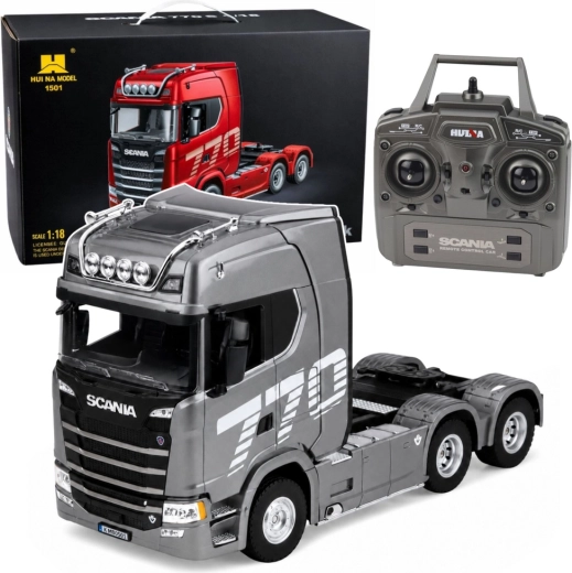 Huina Scania 1501 RC daljinski upravljani tegljač 1:18 sivo-srebrni