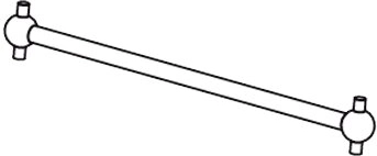Front drive shafts Hoolk - 2 pieces