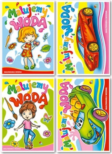 Bojanje vodom – bojanke za najmlađe s naljepnicama