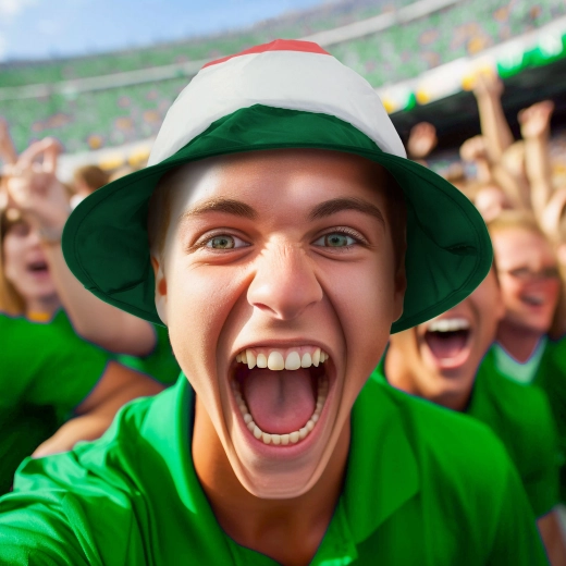 Fan Hat in Hungarian Colors