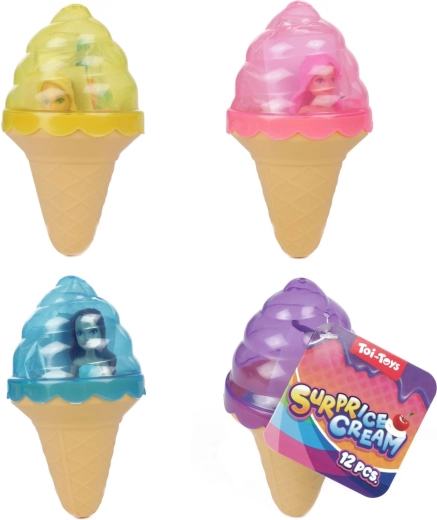 Surprise hidden in an ice cream cone