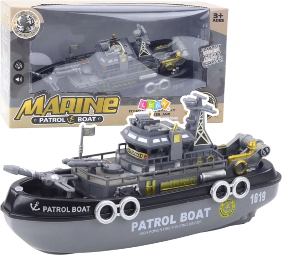 Patrolni čamac s osvjetljenjem i zvukovima