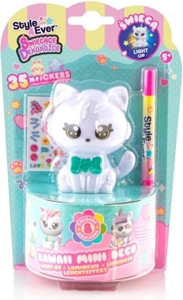 EPEE svjetleća dekor-figurica mačkica kawaii – kreativni DIY set