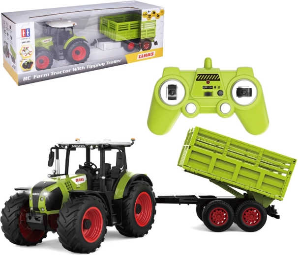 RC traktor Claas s prikolicom na daljinsko upravljanje - 1 komad