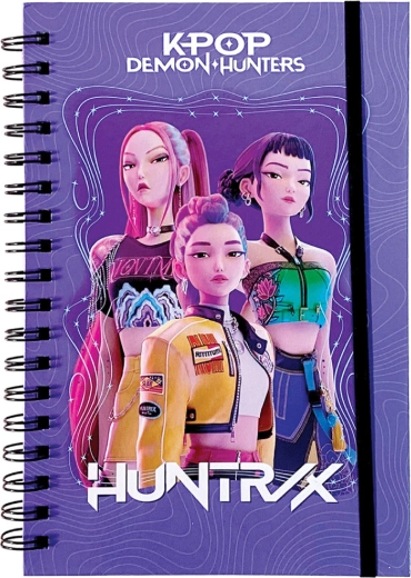 Spiralna bilježnica K-Pop Demon Hunters HUNTR/X ljubičasta