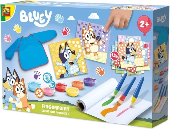 SES Creative Bluey mega set za slikanje prstima