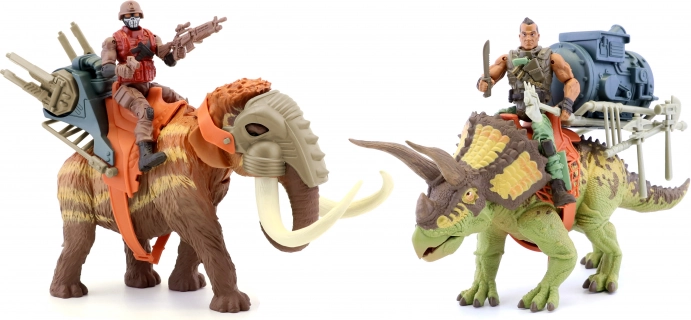 Primal Clash jahač na dinosauru 25 cm – mamut ili triceratops