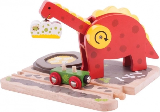 Bigjigs Rail dinosaurova dizalica
