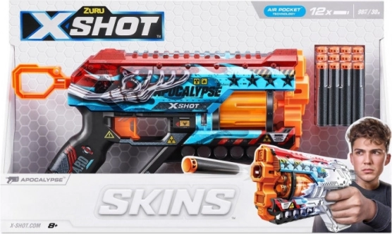 Pjenasti blaster X-Shot Skins Griefer Apocalypse, 12 strelica