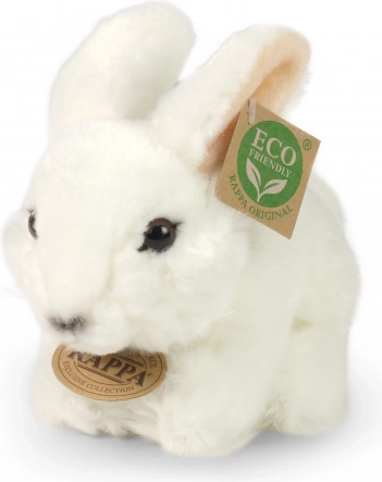 Bijeli plišani zeko 18 cm ECO-FRIENDLY