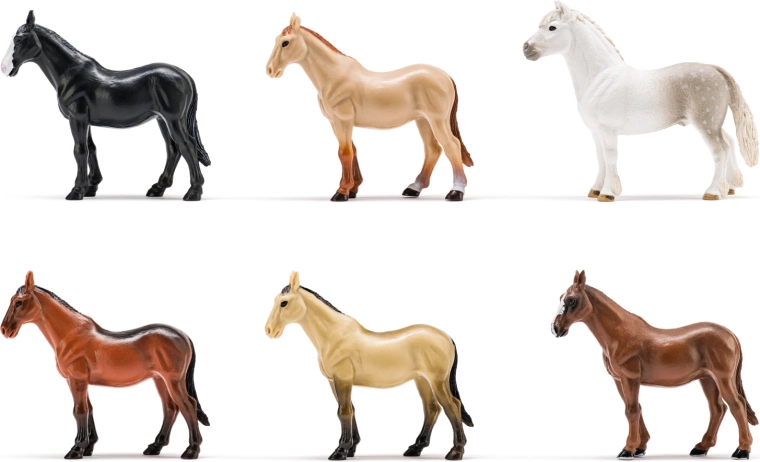 Set od 6 realističnih konja