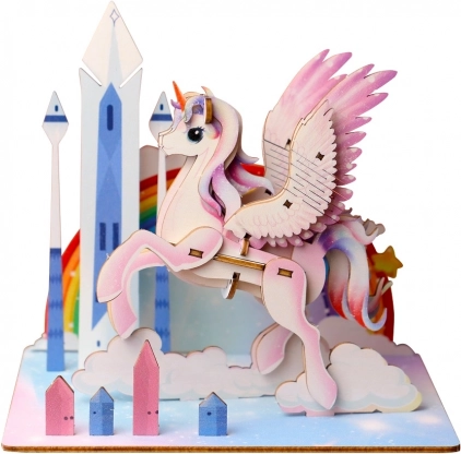 EscapeWelt 3D drvene puzzle jednorog