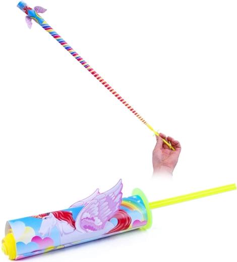 Papirnati izvlačni jojo s jednorogom 20 cm - 1 komad