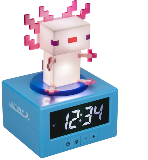 Minecraft budilica Axolotl – analogna budilica za obožavatelje MINECRAFTA