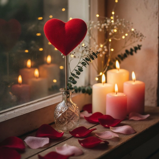 Heart-Shaped Pick Decoration