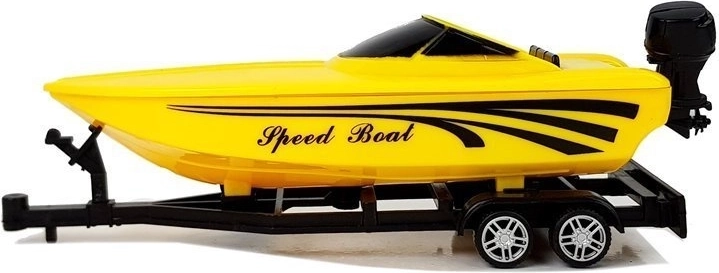 Odvojiva prikolica sa žutim čamcem