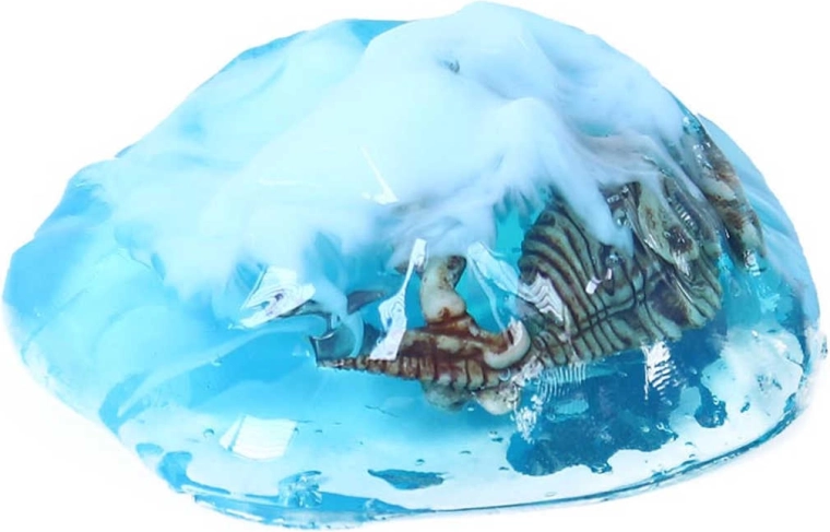 Transparent slime with a “glacier” effect