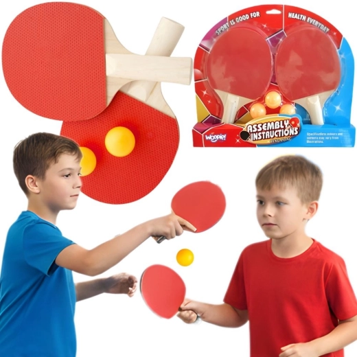 Woopie set reketa za stolni tenis s 3 loptice